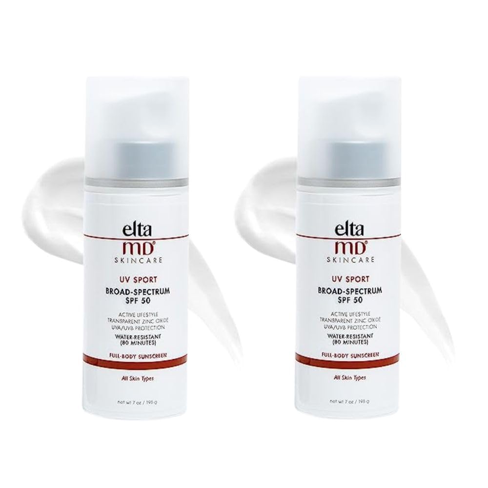EltaMD UV Sport Broad-Spectrum SPF 50, 7 Ounce 2-Pack ($116 Value)