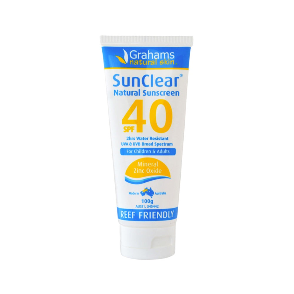 Grahams Natural SunClear Natural Sunscreen SPF 40 (for Children & Adults) 100g