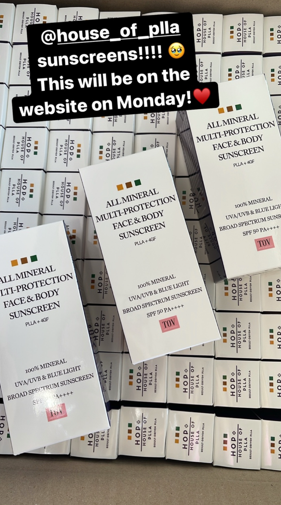 HOUSE OF PLLA® HOP+ All Mineral Multi-Protection Face & Body Sunscreen 150ml Retail $155