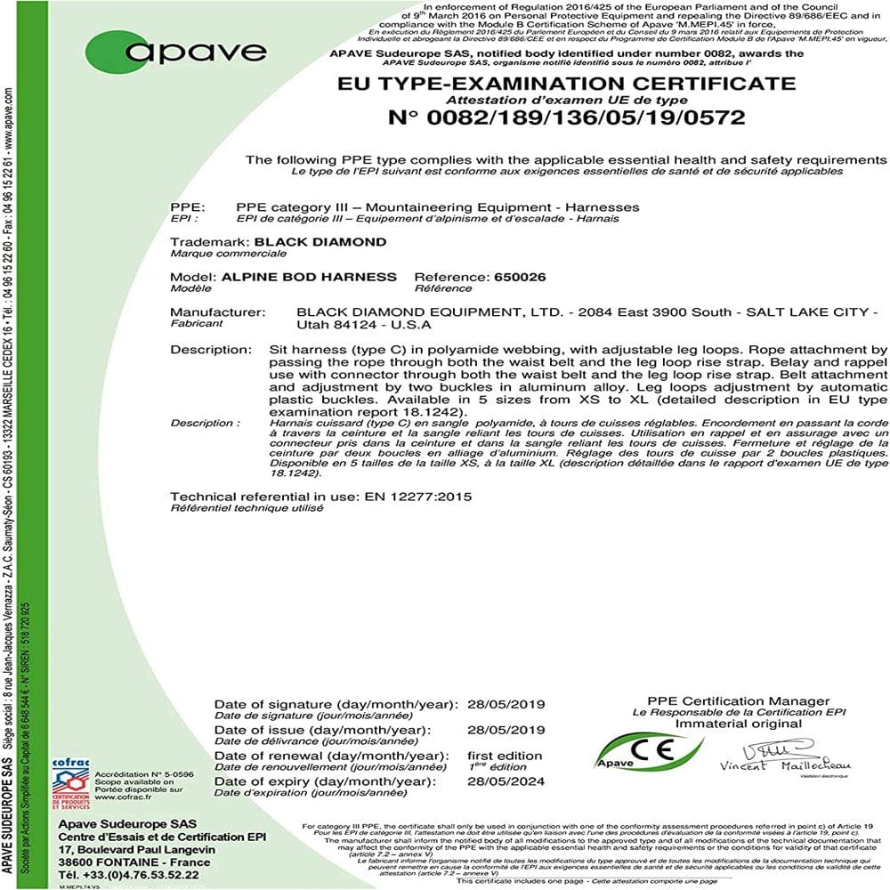 Black Diamond Alpine Bod Harness