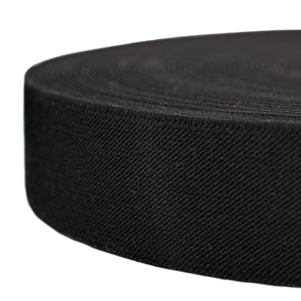 Country Brook Design® 1 1/2 Inch Black Suspender Elastic Webbing, 6 Yards