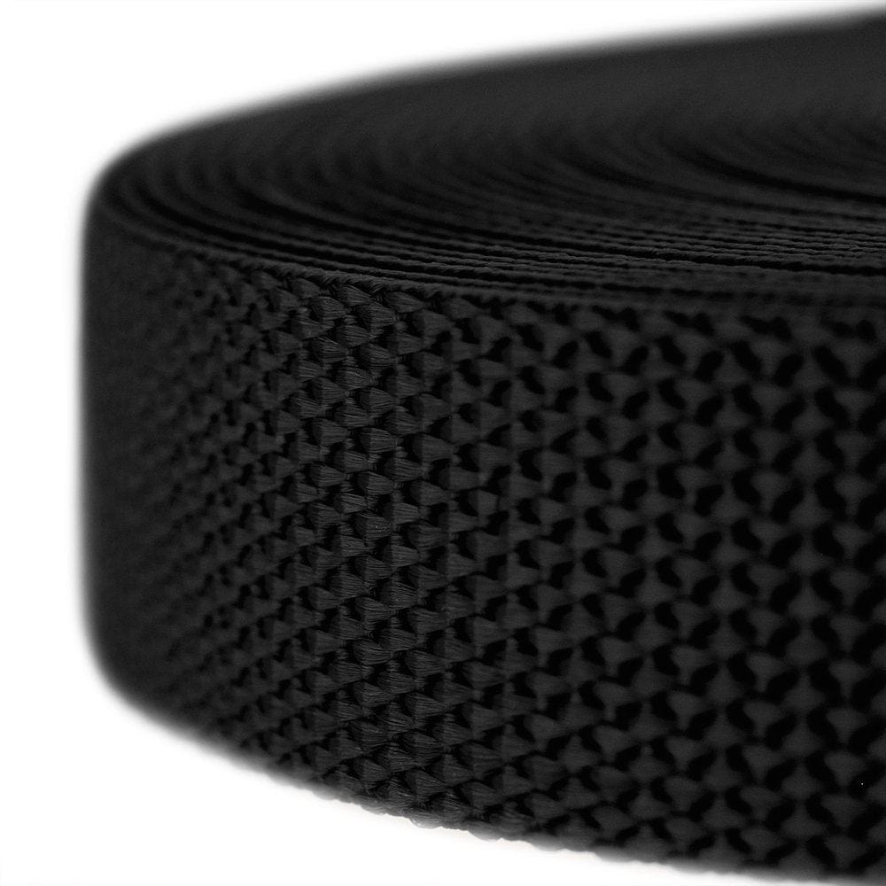 Country Brook Design® 3/4 Inch Black Heavy Polypro Webbing, 10 Yards