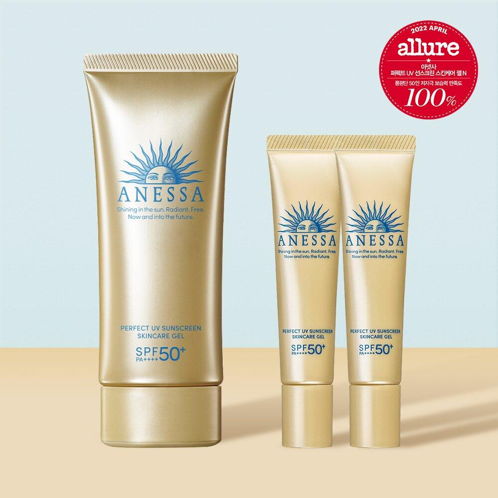 ANESSA Perfect UV Sunscreen Skincare Gel N 90g Special Set (+15g*2ea)